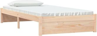 vidaXL Estructura de cama sin colchón madera maciza blanco 100x200 cm vidaXL
