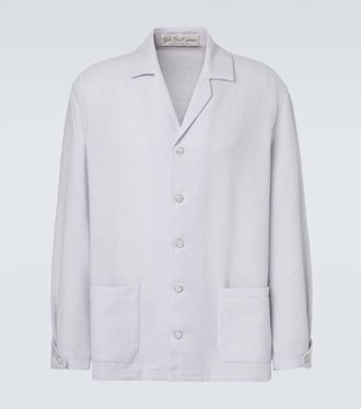 God's True Cashmere Affirmations cashmere pajama shirt with moonstone