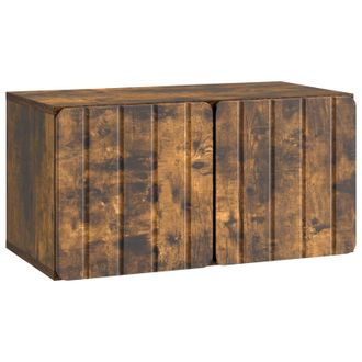 vidaXL Mueble Para Tv De Pared Roble Ahumado 59,5 X 31 X 30 Cm Vidaxl