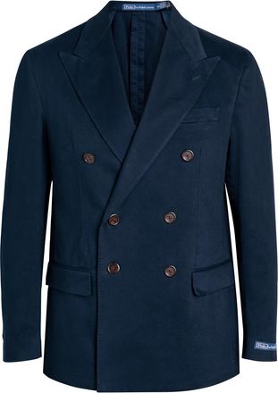 Polo Ralph Lauren Double-breasted Stretch-cotton Blazer - Navy - 44 (UK44 / Xxl)