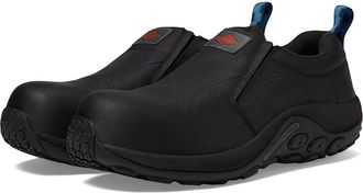 Merrell Mens Merrell Jungle Moc J099317W-001 Black EH Comp Toe Work Shoes TF8178