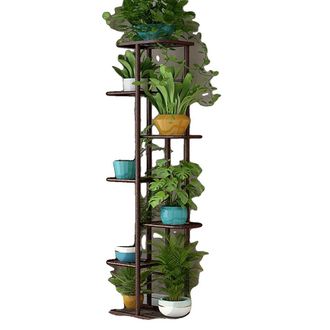 OEM Soporte Para Plantas De 7 Niveles, Apto Para Uso Interior Y Exterior, Color Marr&oacute;n
