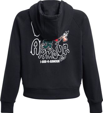 Under Armour (WMNS) Under Armour Heavyweight Terry Rose Hoodie Black 1379834-001
