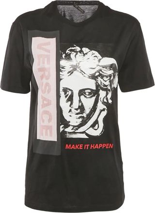 Versace Top con stampa - Nero