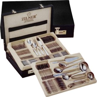 OEM Juego De Cubiertos Zilner Zl-6507 De 72 Piezas, Acabado Brillante