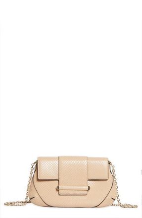Jimmy Choo London Bar Snake Embossed Leather Wallet on a Chain in Chai/Shiny Gold at Nordstrom