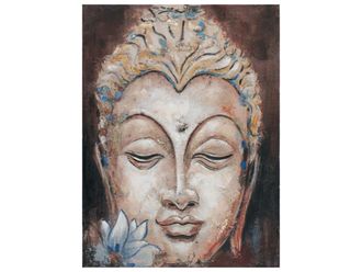 Schubiger M&ouml;bel Bild Schlafender Buddha mit Lotus
