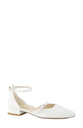 Paul Green Vivien Ankle Strap Pump in Pearl Ivory Soft Nappa at Nordstrom Rack, Size 7Us / 4.5Uk