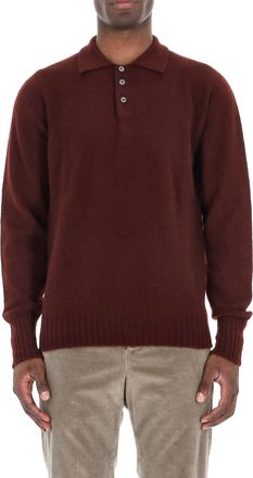 Drumohr Lambswool Knit Polo-Shirt