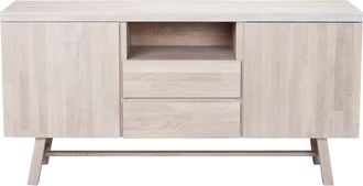 Rowico Massives Sideboard Brooklyn 160 x 80 cm - Eiche hell