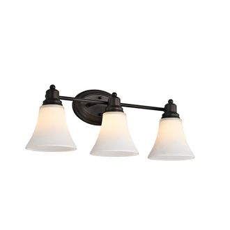 Chloe Lighting JANET Contemporary 3 Light Rubbed Bronze Bath Vanity Fixture 24 Width