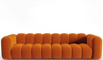 MICADONI 4-Sitzer Design Modul Sofa Lupine - Samtbezug