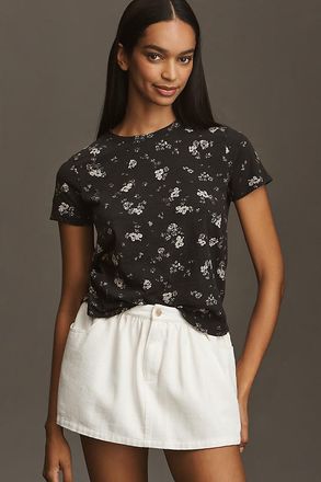 Pilcro The Bennie Cotton Slub Crew-Neck Slim Tee by Pilcro