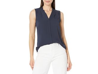 Nic+Zoe Easy Day to Night Top Womens Clothing Dark Indigo : LG (US 12-14), Polyester