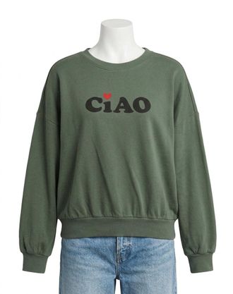 Z Supply Ciao Sunday Sweater In Hunter Green