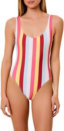Solid & Striped The Annemarie One-Piece Swimsuit in Symi Stripe at Nordstrom, Size X-Large