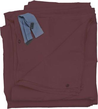 Hhg Juego De 4 Paredes Laterales Para P&eacute;rgola C&aacute;diz, Recambio Pared Lateral Pabell&oacute;n 4x4m, Poli&eacute;ster, Rojo-marr&oacute;n