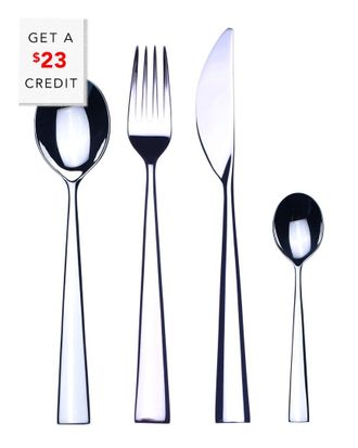 Mepra 24Pc Flatware Set With $23 Credit