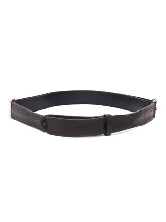 Orciani Polished Calf Leather Belt With Classic Buckle