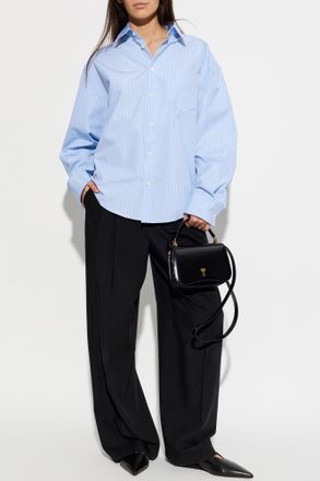 Ami Striped Shirt, Womens, Blue