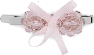 Simone Rocha Bow Crystal Flower Hair Clip