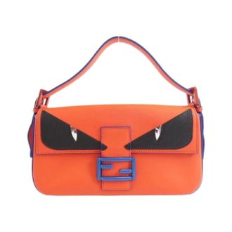 Fendi Pre-owned Shoulder Bags, female, Orange, Size: ONE SIZE Pre-owned Shoulder Bag
