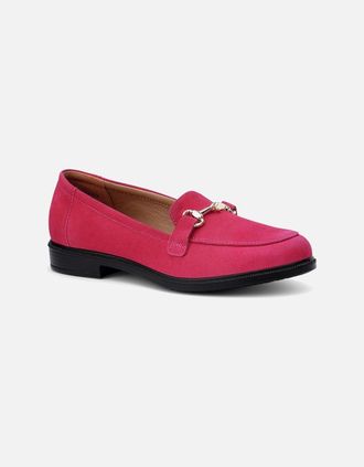 Hotter Womens Clovelly Womens Loafers - Red - Size: 4.5