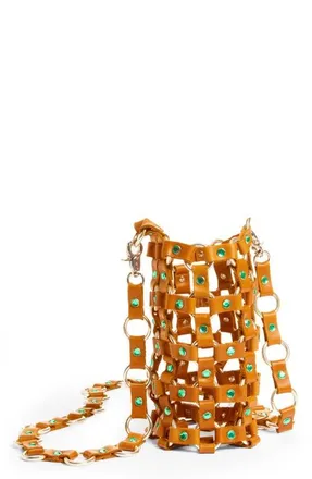 Vidakush Hydration Hero Leather Crossbody Bag in Earth Tone at Nordstrom