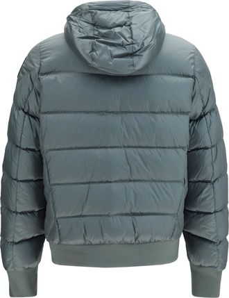 Parajumpers Mens Puffer Jacket Pharrel With Hood Green-Blue Down Coat