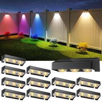 OEM Juego De 12 Luces Solares Para Jard&iacute;n, Valla, Balc&oacute;n, Terraza, Porche