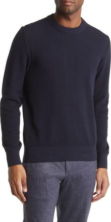 BOSS Ecaio Solid Crewneck Sweater in Dk Bu at Nordstrom Rack, Size Large