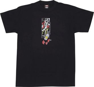 HUF Avengers Zwarte Tee Korte Mouw T-shirt - Heren - T-shirts - Zwart - XL - Katoen - Tops
