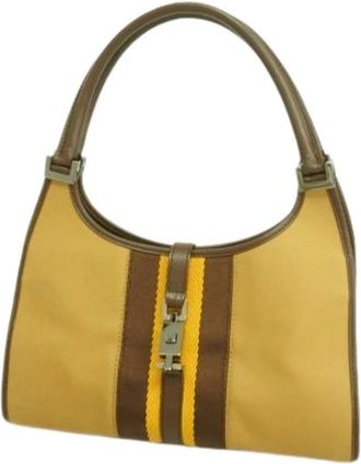 Gucci Pre-owned Shoulder Bags, female, Yellow, Size: ONE SIZE Pre-owned Vintage Shoulder Bag
