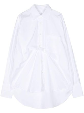 Marina Yee T-shirt con arricciatura - Bianco