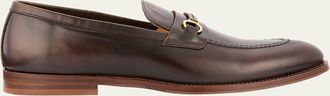 Brunello Cucinelli Mens Leather Bit Loafers