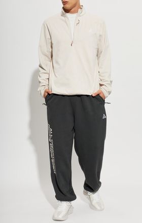 Nike Sweatshirt With A Stand-up Collar, Mens, Cream