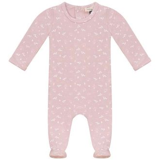 Fragile Floral Print Romper with Matching Printed Hat in Petal at Nordstrom, Size 1M