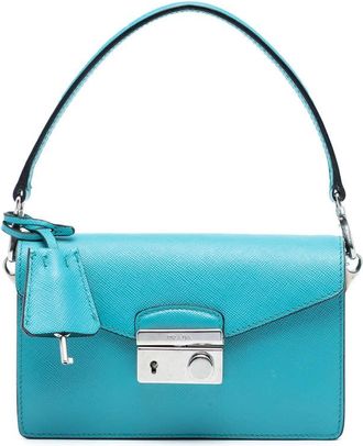 Prada Pre-owned Prada Saffiano Lux Sound Lock Satchel Ladies YOGL58BLKJ9EYMUD
