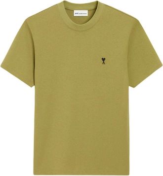 Ami Small Heart Logo T-Shirt Green HTS346-724-A035