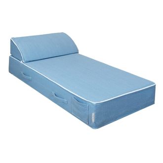 MX HOME Div&aacute;n de 1 plaza - Azul vaquero rafia