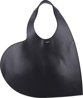 Coperni Black Double Heart tote