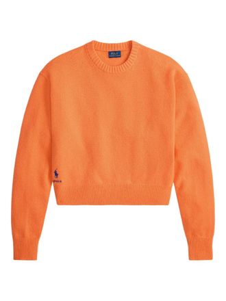Polo Ralph Lauren long-sleeve sweater - women - Cashmere/Wool/Nylon - S - Orange