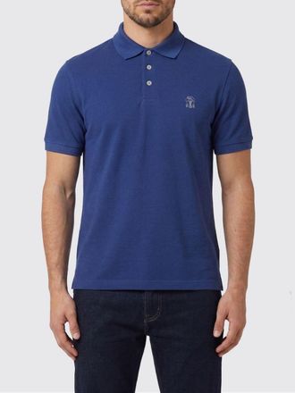 Brunello Cucinelli Polo Shirt Men color Grey