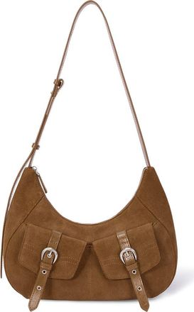 Oryany Rodeo Suede Shoulder Bag in Camel Brown at Nordstrom Rack
