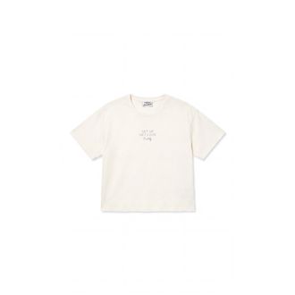 Freddy T-Shirt Comfort Cropped Donna Effetto Delav&eacute;