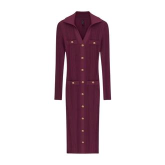Marciano Midi Gebreide Jurk - Dames - Jurken - Rood - Maat: L