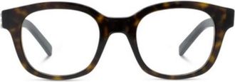 Givenchy Tortoiseshell Square Full Rim Eyeglasses - Brown