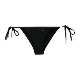 Dolce & Gabbana Bikinis, female, Black, Size: M Adjustable Strap Bikini with Laces