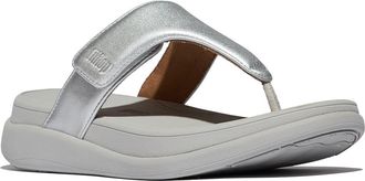 FitFlop F-Mode Go Adjustable Platform Flip Flop in Silver at Nordstrom Rack, Size 10