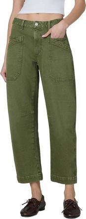 Joe's Double Pocket Barrel Jeans In Winter Moss